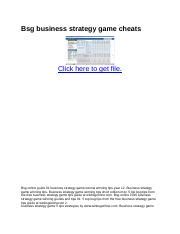 how to win business strategy game|bsg game cheats.
